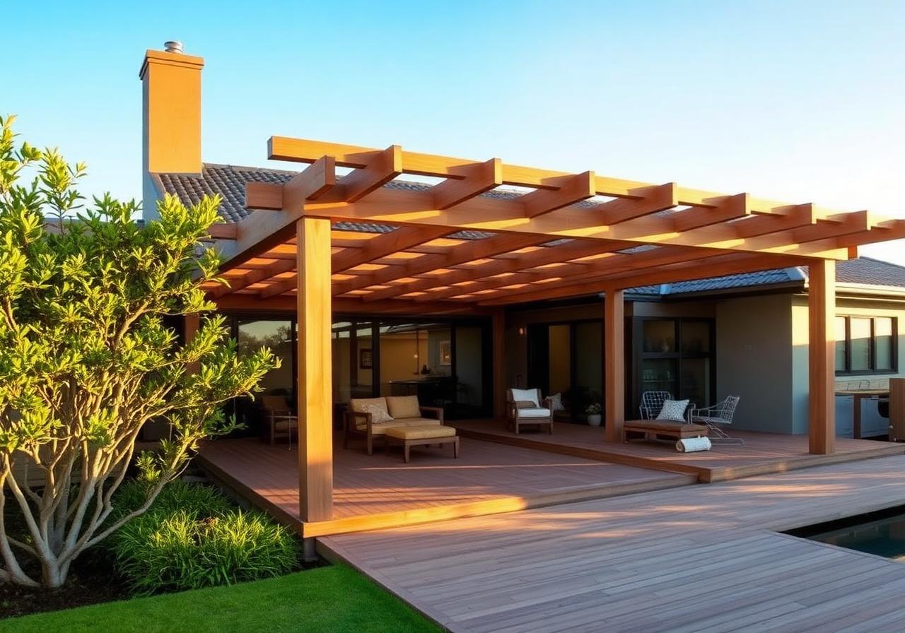 Pergola and deck